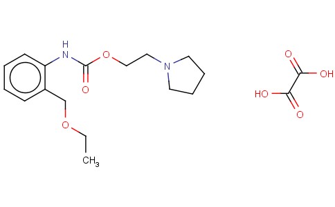 2-(1-PYRROLIDINYL)ETHYL O-(ETHOXYMETHYL)CARBANILATE OXALATE (1:1)